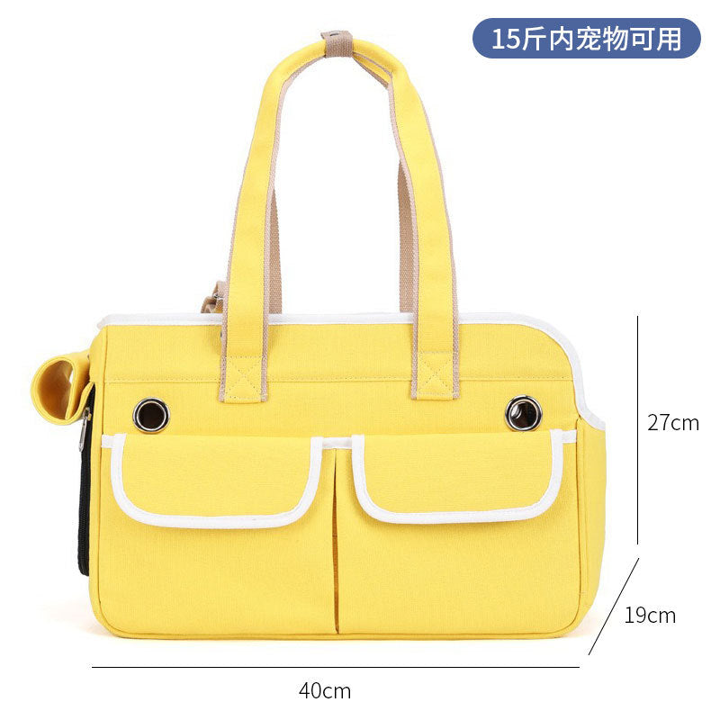 Spot pet bag portable breathable car cat bag hand-held foldable pet box multifunctional dog bag cross-border