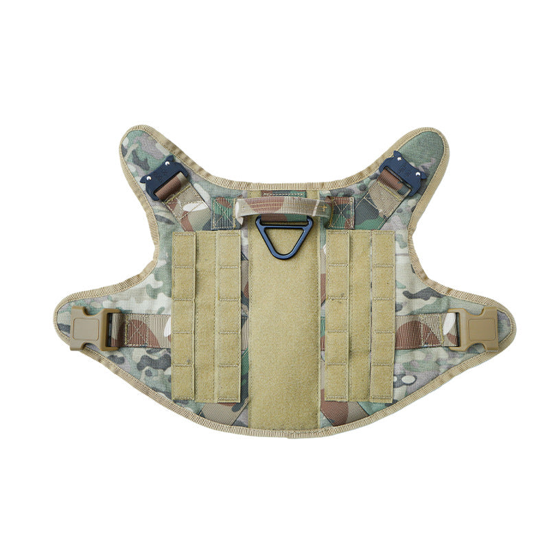 Dog Tactical Backpack Tactical Dog Clothes Work Dog Portable Vest Pet Dog Breast Strap