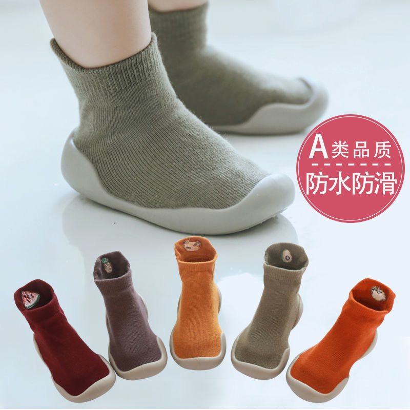 Baby floor socks baby spring and autumn seasons indoor non-slip toddler shoes newborn cool soft bottom anti-fall socks shoes