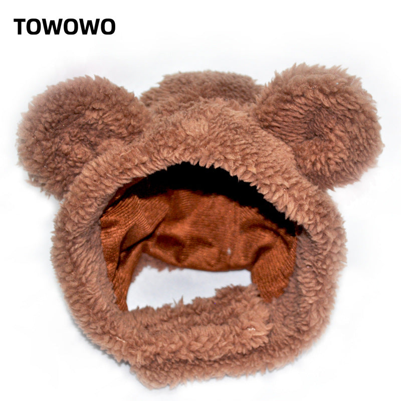 New Year Pet Christmas Hat Cat Cute Pet Head Clothing Supplies Transformed into Panda Small Dog and Cat Toy Headgear