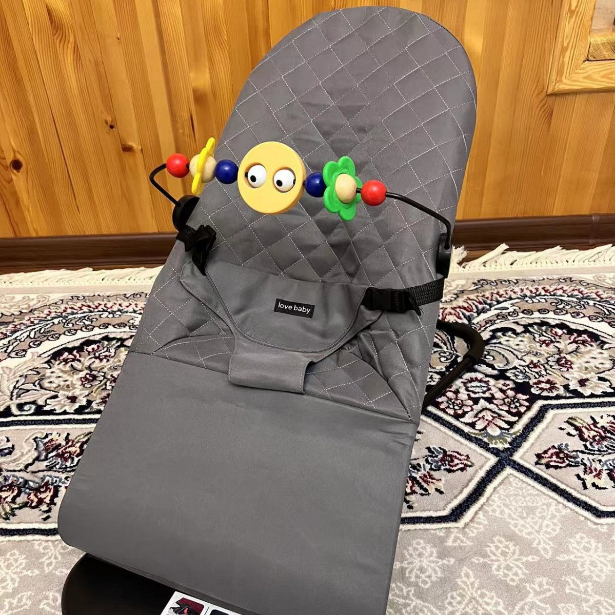 Baby rocking chair soothing cradle chair baby foldable balance rocking chair to coax baby to sleep artifact wholesale