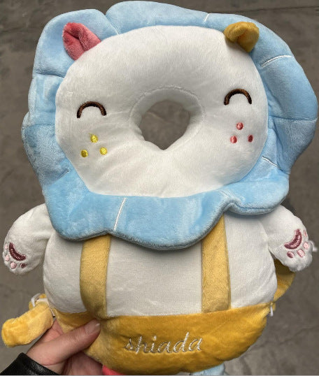 Baby anti-fall pillow baby head protection anti-fall hat cartoon children's toddler pillow anti-collision artifact breathable protective pad