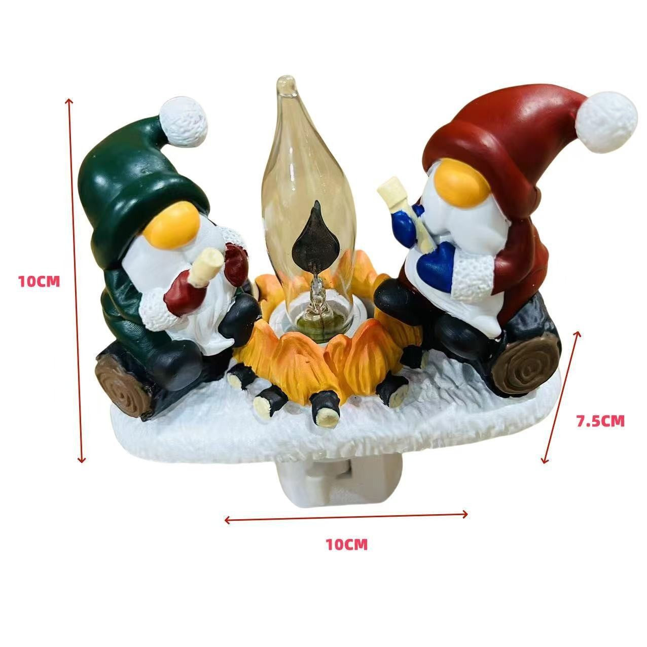 Cross-border new ghost bonfire party night light resin craft Halloween festival atmosphere decoration ornaments