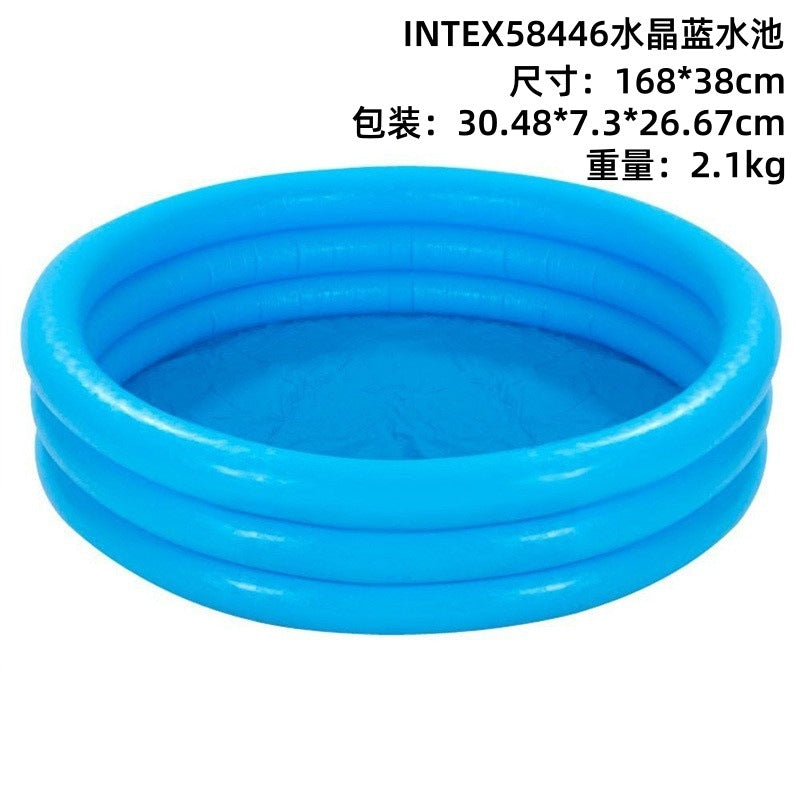 INTEX thickened swimming pool fishing pool inflatable ball pool baby paddling pool swimming pool home with slide swimming pool