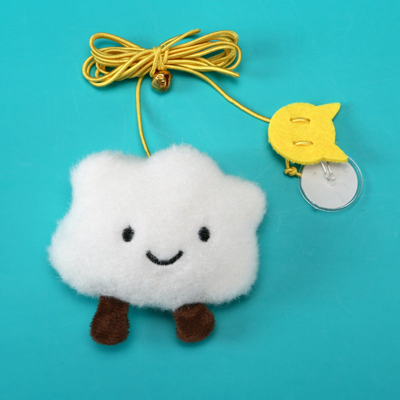 New cat teaser stick toy hanging door pet cat felt toy retractable catnip hanging cat teaser toy