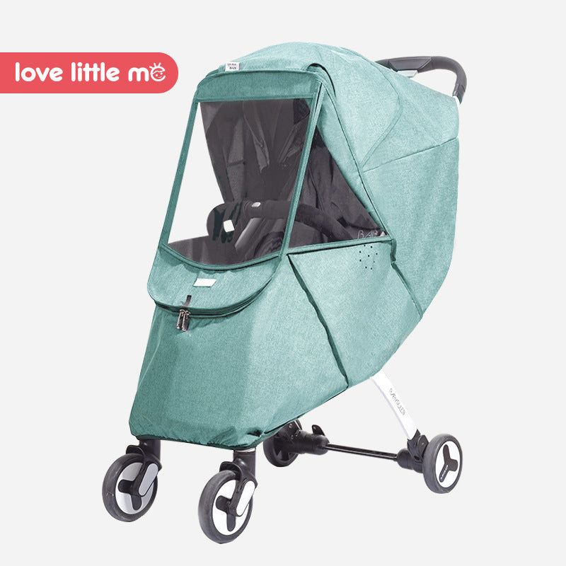 Baby stroller windshield and rain cover universal warm winter breathable children's wind and rain protection baby anti-foam cover