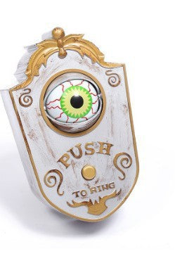 Halloween one-eyed doorbell decoration ghost festival toy bar haunted house horror glow pendant trick door hanging wholesale