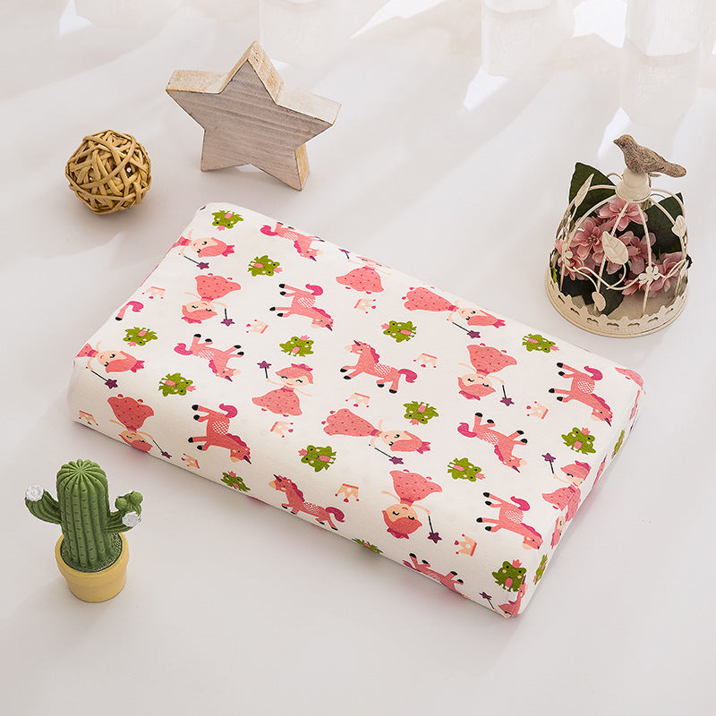 Thai children's natural latex pillow Class A cartoon pure cotton baby pillow core single student dormitory pillow wholesale
