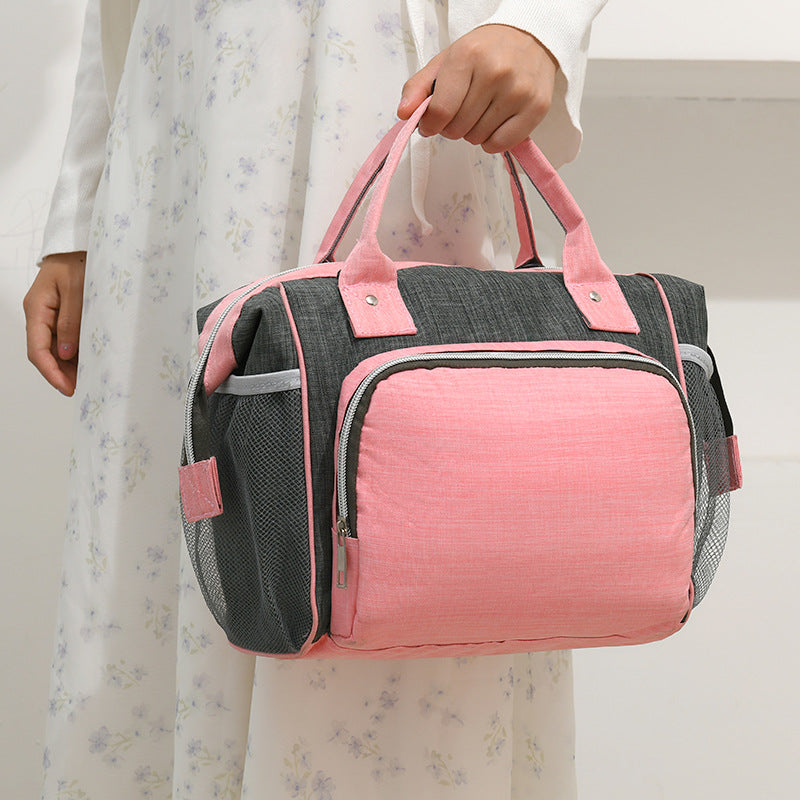 Cross-border mommy storage bag insulation bag mother and baby milk refrigeration bag handheld shoulder bag large capacity bottle storage bag