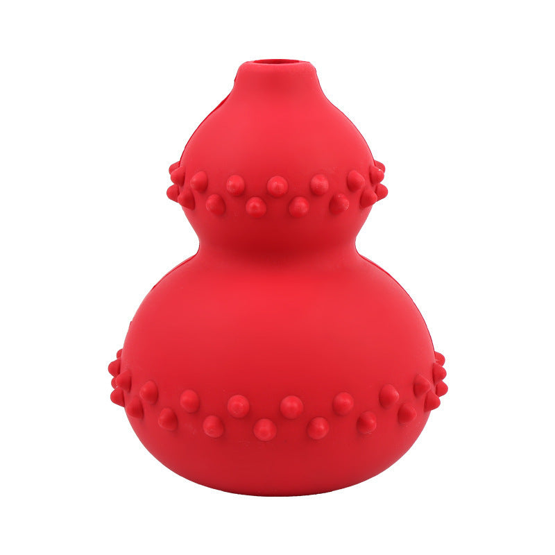 Amazon pet food leaking toy rubber chew-resistant educational interactive molar gourd pet toy dog toy