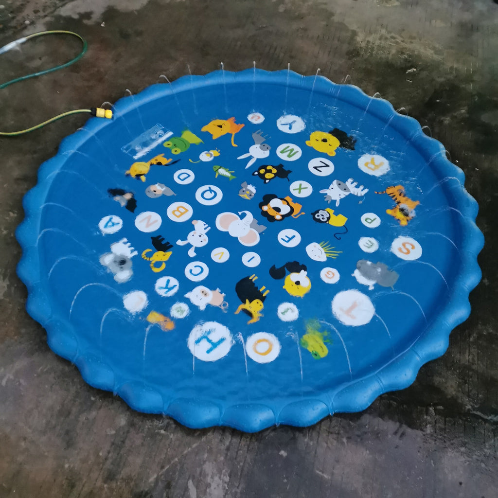 Cross-border spot PVC water spray mat summer outdoor thick non-slip children's pet lawn water spray mat fountain toy