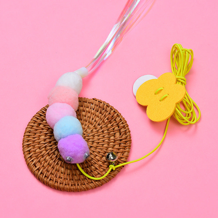 Factory direct sales big discount new cat funny stick hanging door cat toy retractable bell pet supplies wholesale