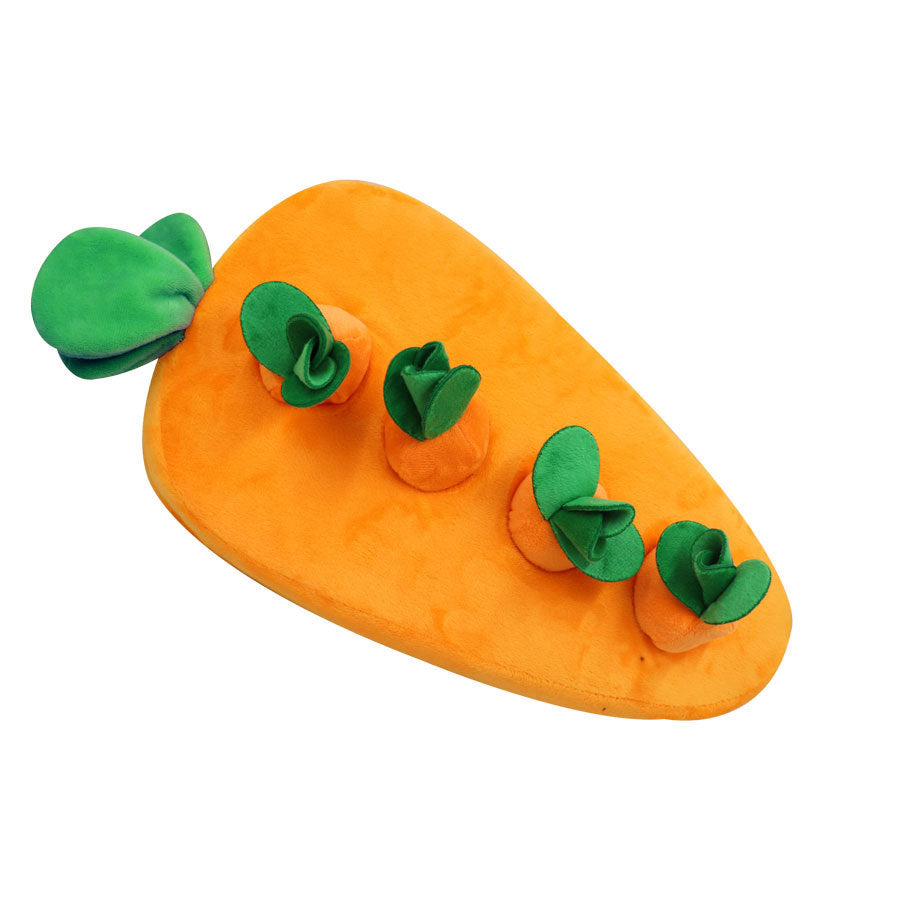 Cross-border radish pulling plush toy pet chewing toy fruit and vegetable field picking mushroom eggplant field parent-child doll