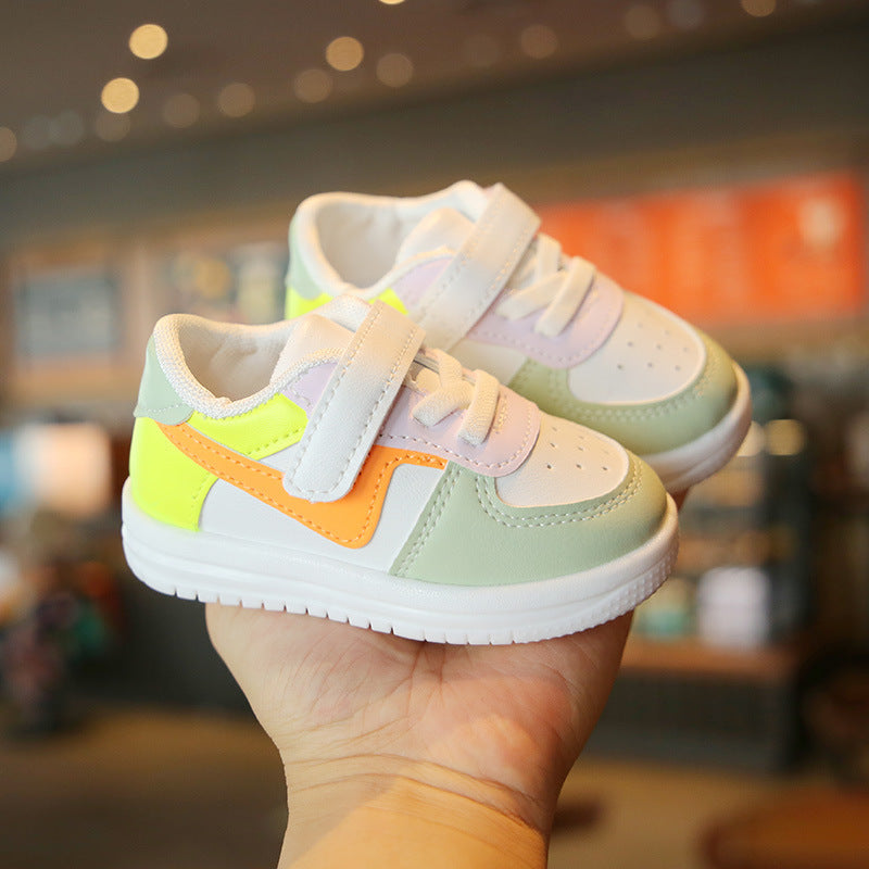 0-1-2-3 years old spring and autumn baby toddler shoes soft sole soft surface boys and girls sports shoes casual shoes one piece dropshipping