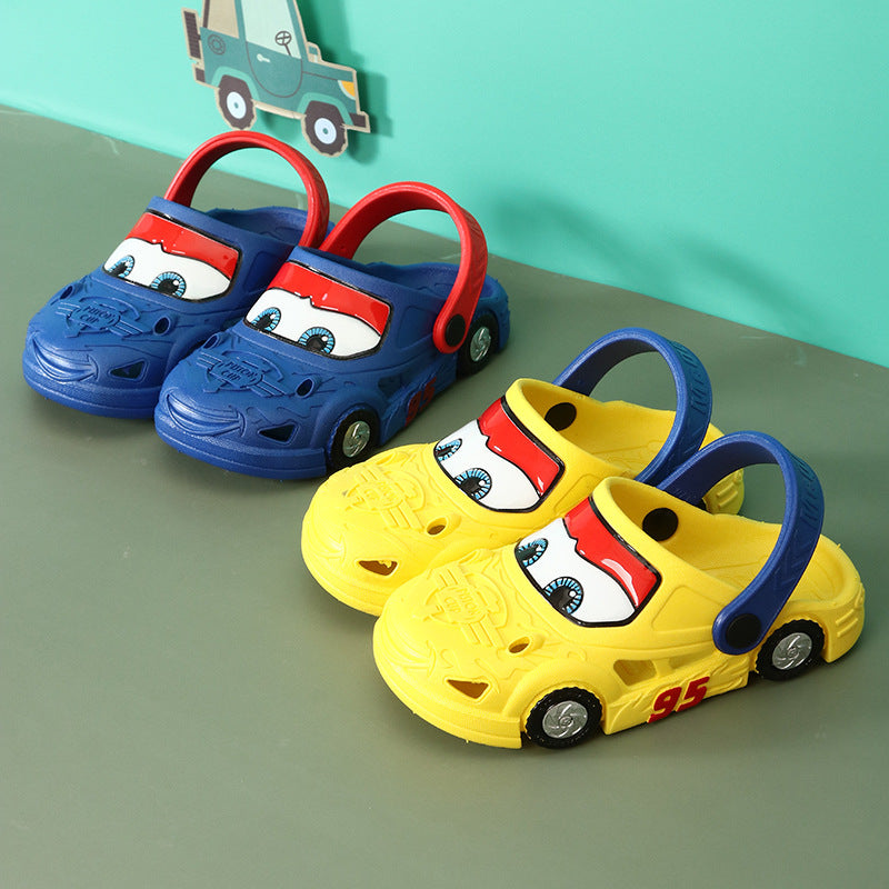 Children's slippers summer 1-3 years old 2 boys indoor car beach hole shoes toddler baby anti-slip sandals