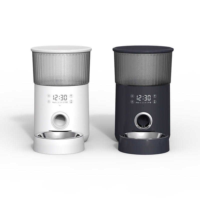 Amazon's new 4L pet smart button feeder timing quantitative dog cat automatic feeder