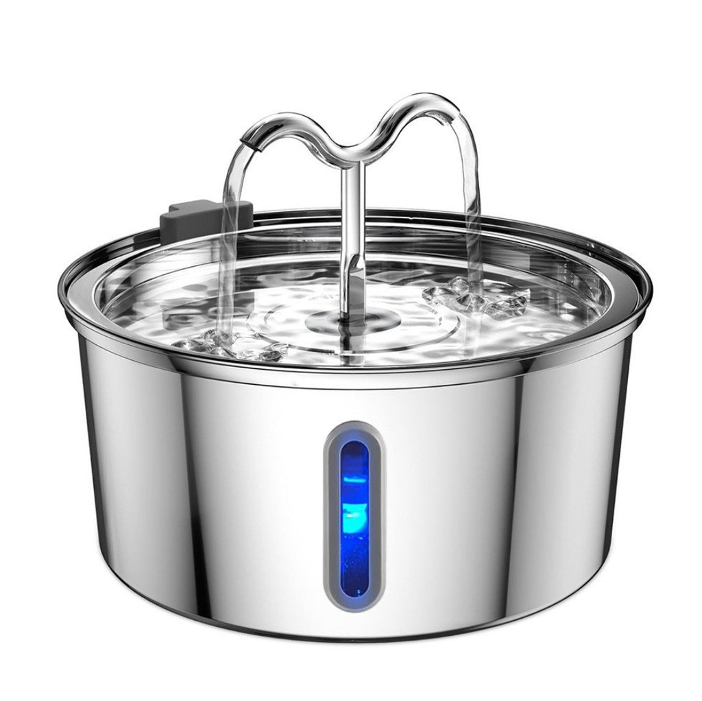 Source factory stainless steel pet smart water dispenser automatic circulation water 3.2L large capacity cat and dog water feeder