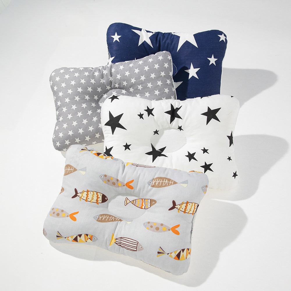 Baby shaping pillow to prevent head tilt in winter and summer, fixed head shape, breathable side sleeping pillow 0 to 3, manufacturers wholesale cross-border