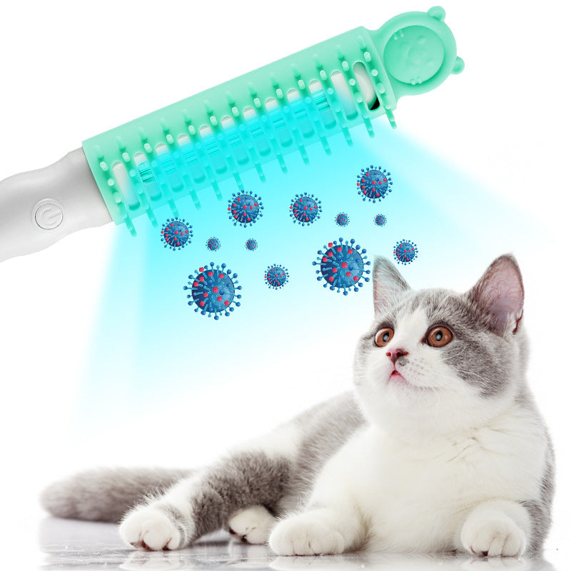 Pet sterilization comb handheld sterilization stick pet hair comb sterilization lamp mite removal sterilization lamp multi-purpose massage comb