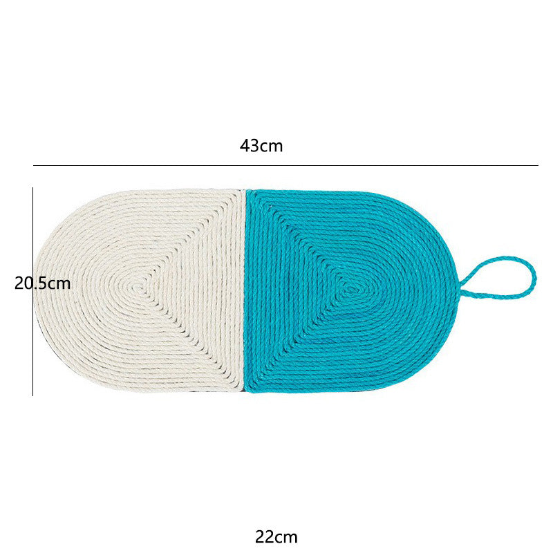 Avocado Cat Scratching Board Sofa Anti-scratch Wear-resistant Claw Device Cat Toy Pet Supplies Cactus Cat Scratching Mat Sisal