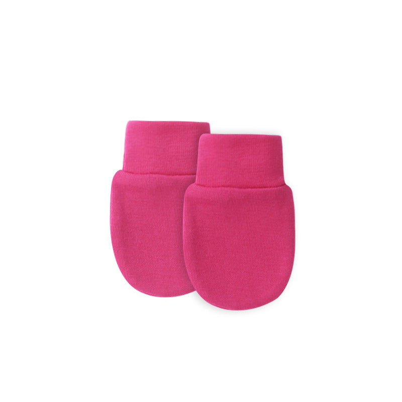 2023 Spring, Summer and Autumn Thin Newborn Anti-scratch Gloves Baby Anti-scratch Face Comfortable Breathable Newborn Baby Protective Gloves