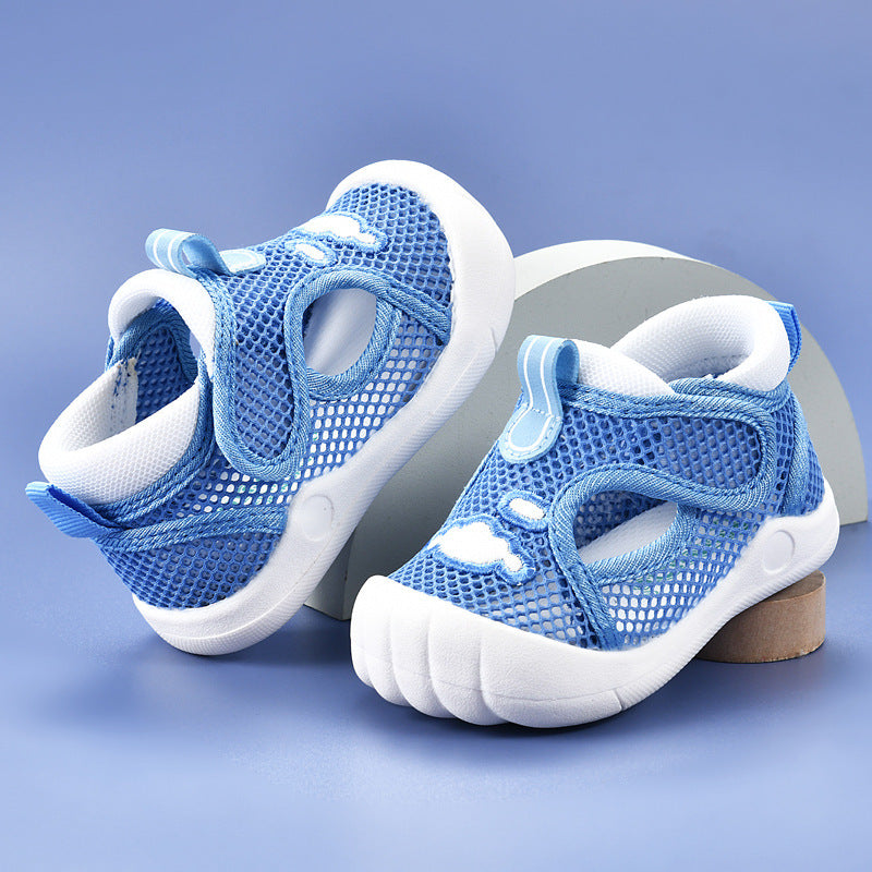 Baby sandals for girls summer toddler shoes 0-1-2 years old baby non-slip soft sole infant mesh shoes boy baby children