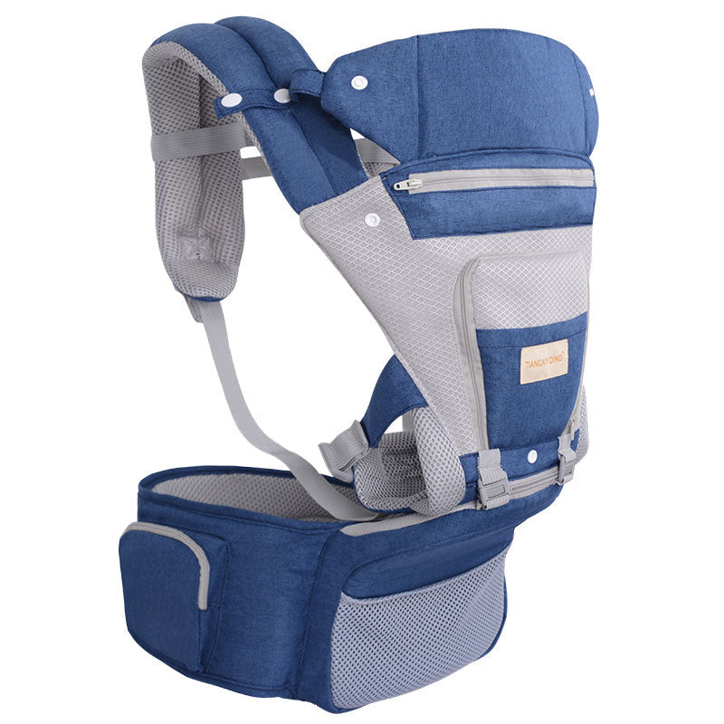 Tiancai Yiding Manufacturer Waist Stool Double Shoulder Baby Carrier Foldable in Multiple Ways Front Hold Back Back Waist Stool Carrier