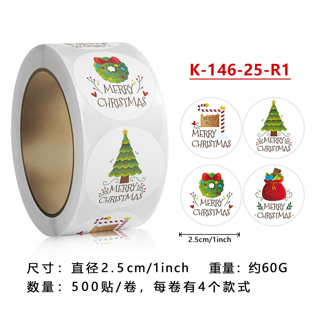 Halloween Christmas stickers children's toys gift decoration stickers food gifts gift sealing stickers