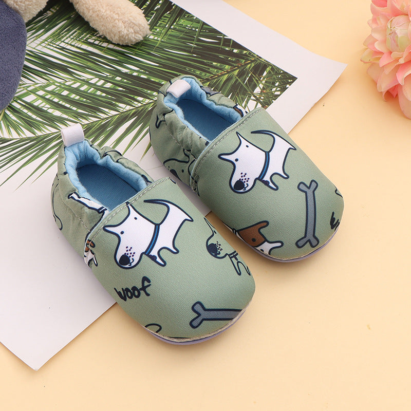 Factory direct sales baby soft sole toddler shoes 0-1-2 years old boys and girls baby shoes fashionable home non-slip baby shoes