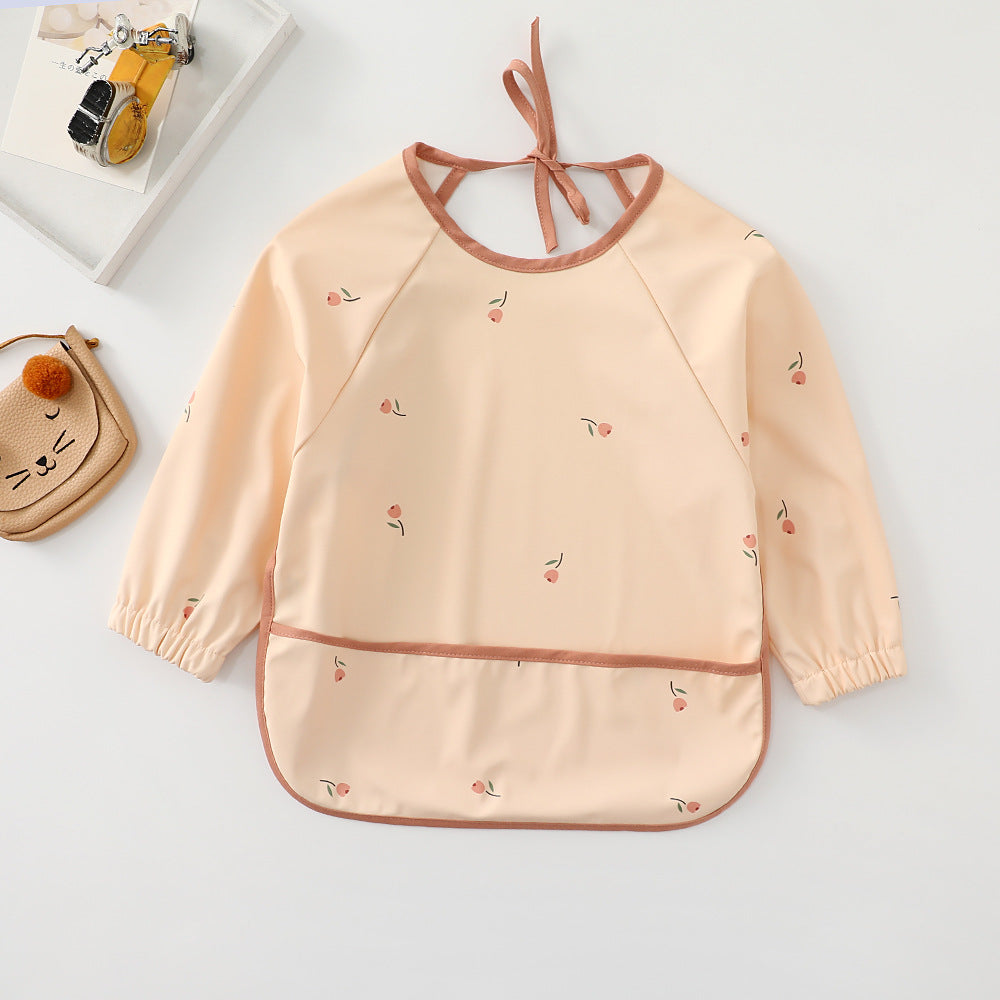 Children's waterproof anti-clothing bib baby eating bib super soft waterproof baby meal pocket anti-dirty feeding