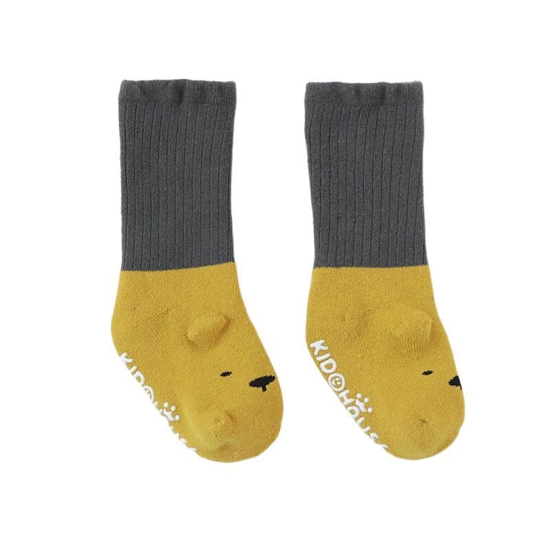 Newborn baby floor socks children's non-slip indoor full socks silicone toddler early education mid-tube cooling socks