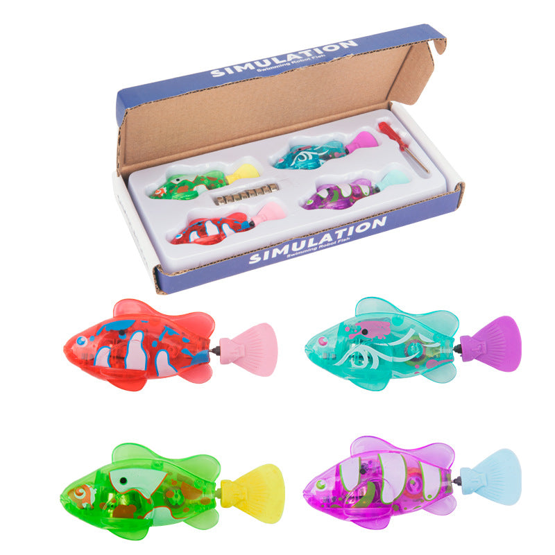 Hot sale electric fish swimming electronic pet fish simulation magic machine induction fish playing in water bathing toy fish