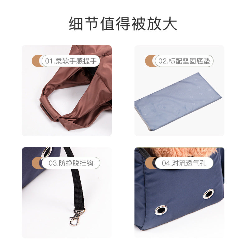 Cat bag for going out, portable pet bag, messenger bag, pet bag, large capacity, cat backpack, dog bag for going out