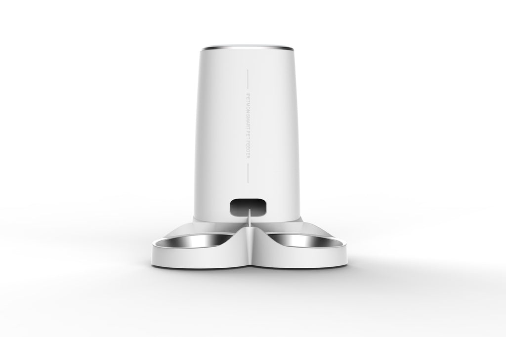 Smart pet feeder double basin cat and dog feeding automatic feeding WiFi button