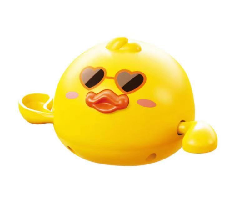 Douyin hot selling children's bathroom water swimming little penguin crab chain cool swim baby bath water toys
