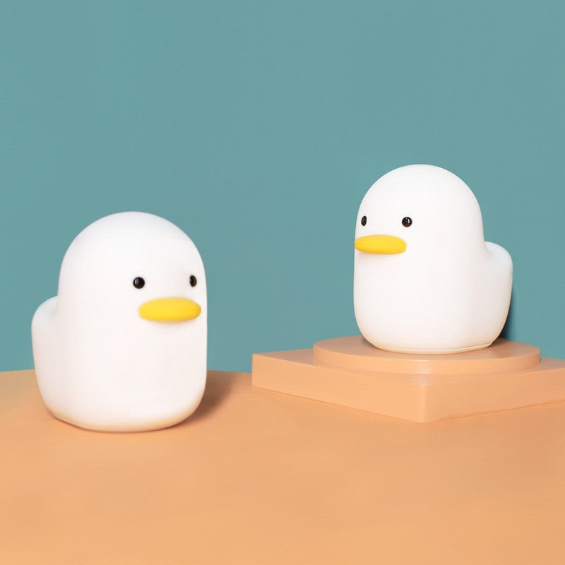 Dai Dai Duck silicone pat lamp USB charging baby feeding eye protection night light bedroom bedside sleep LED table lamp
