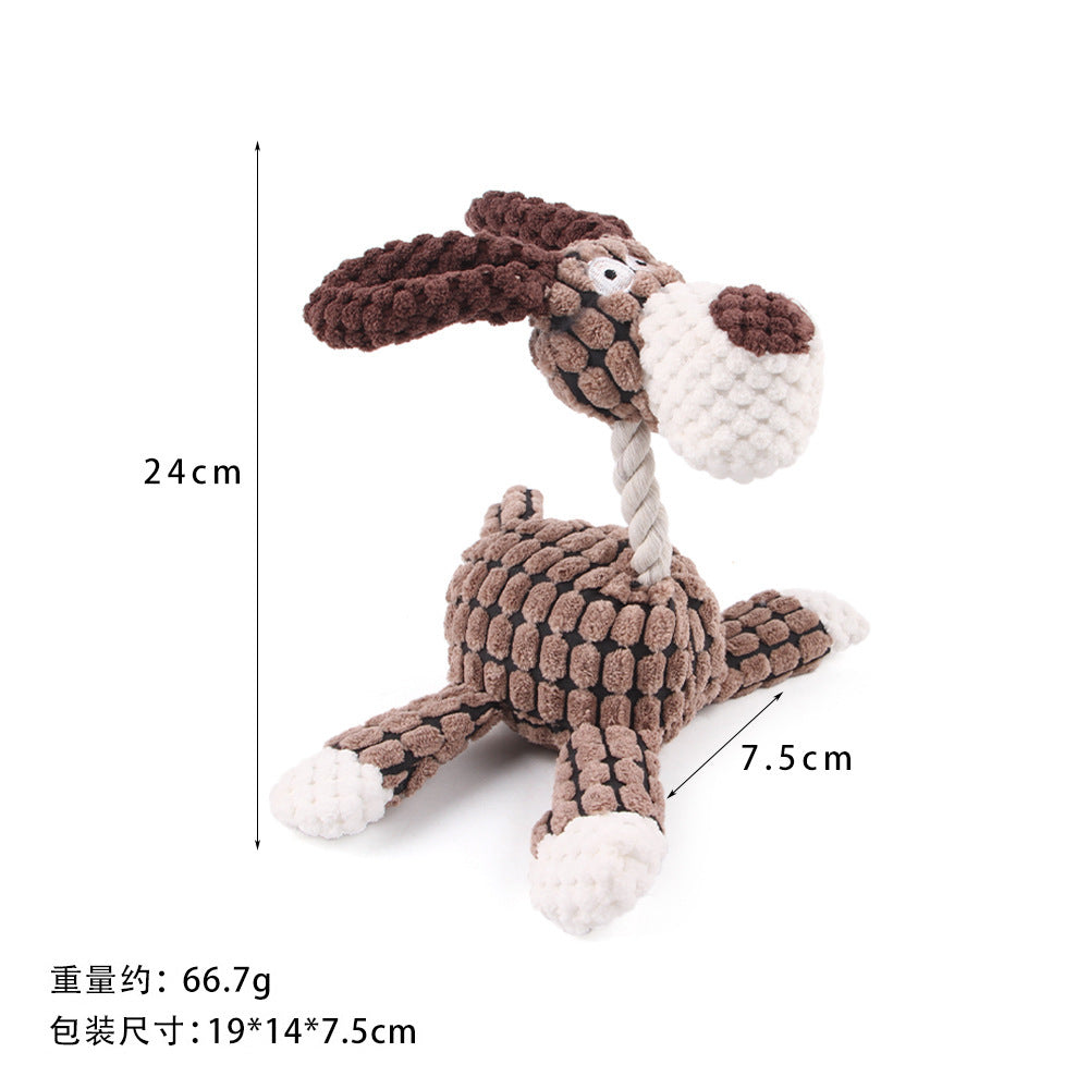 Summary Amazon dog teething vent chewing plush doll sound pet toy dog companion toy