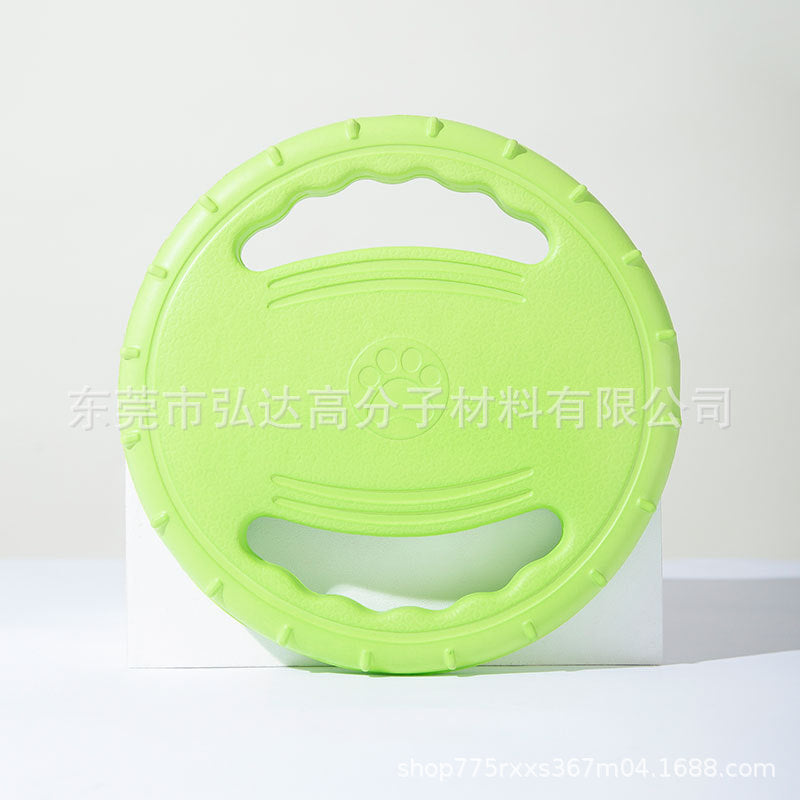Dog Frisbee EVA handle direction ring foam bite-resistant border animal training special pet outdoor flying saucer toy