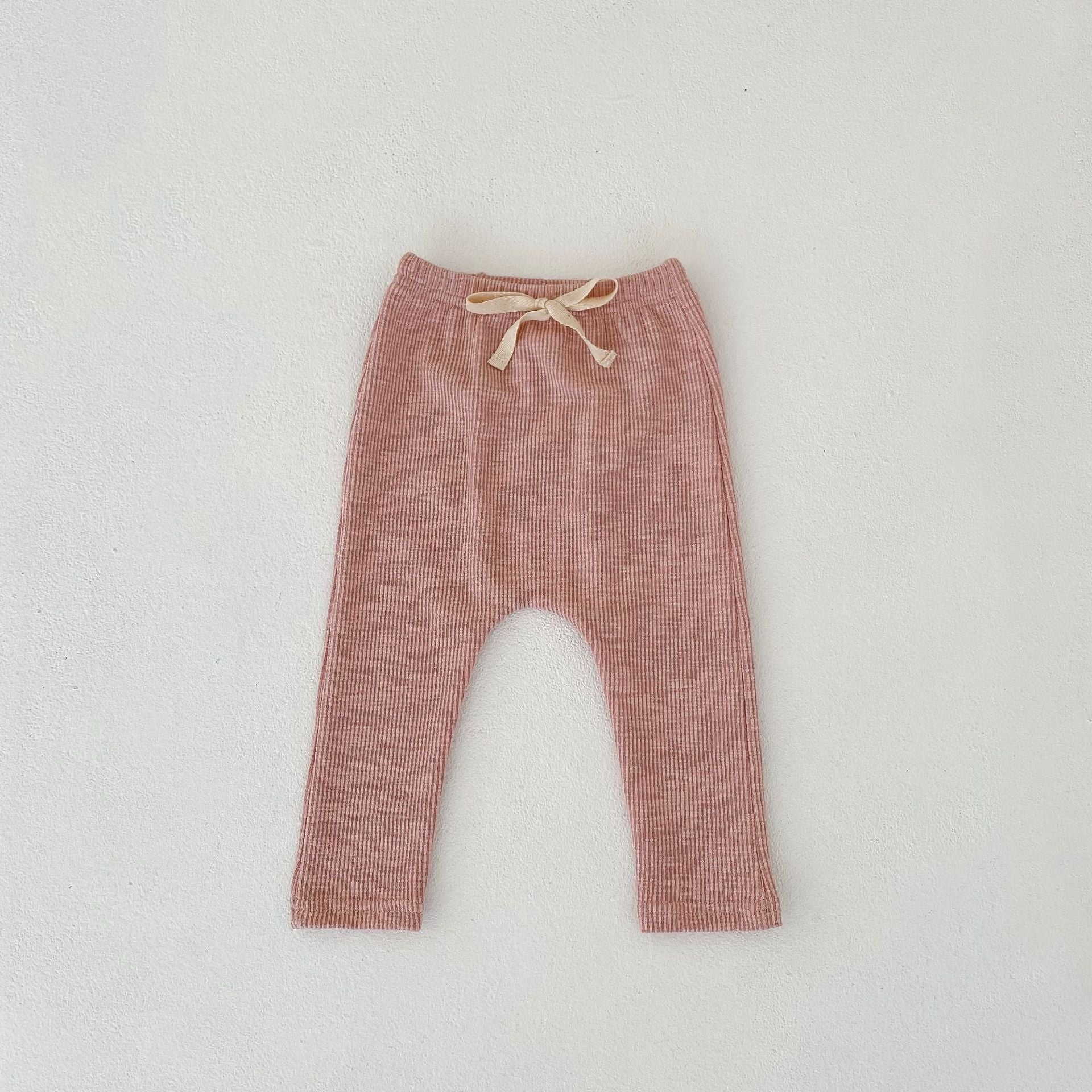 ins 2022 autumn clothes new infants and young children male and female baby big pp fashion trend cotton trousers bottoming all-match trousers