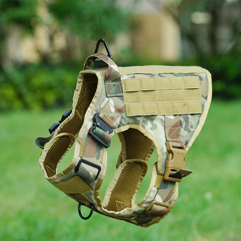 Dog Tactical Backpack Tactical Dog Clothes Work Dog Portable Vest Pet Dog Breast Strap