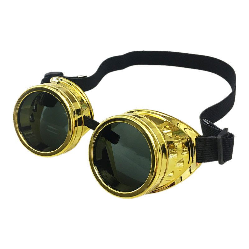 Halloween Retro Steampunk Glasses Gothic Goggles Cosplay Costumes and Cycling Welding Labor Protection