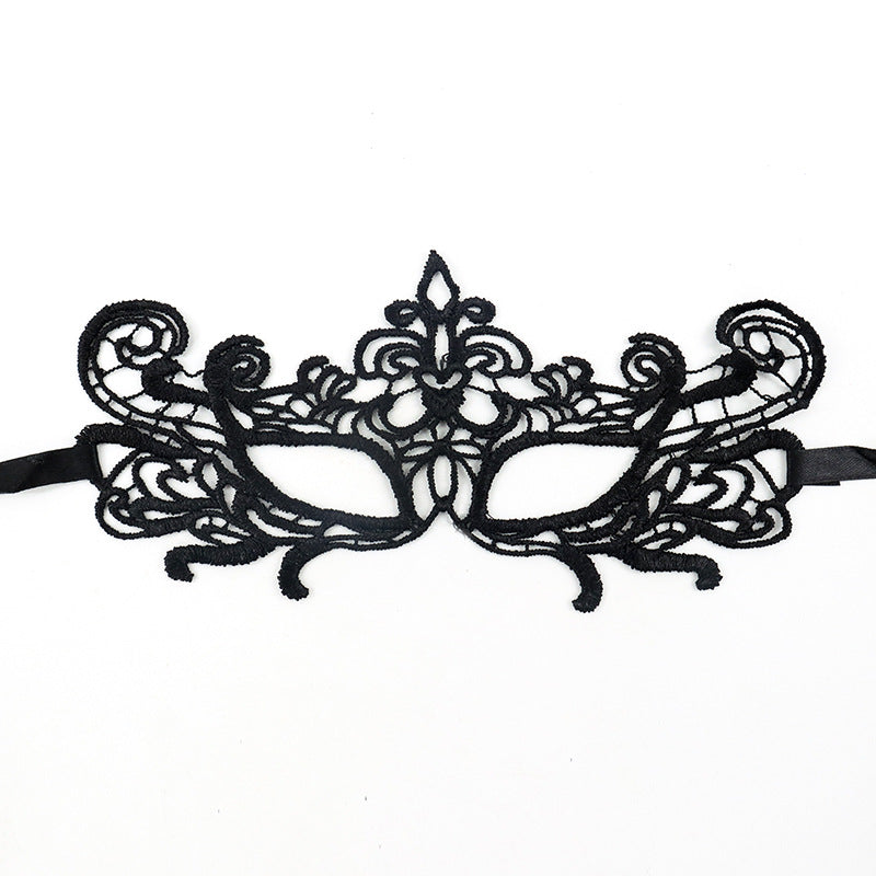 Cross-border exclusive masquerade party lace mask Christmas Halloween fun unshaped eye mask supplies