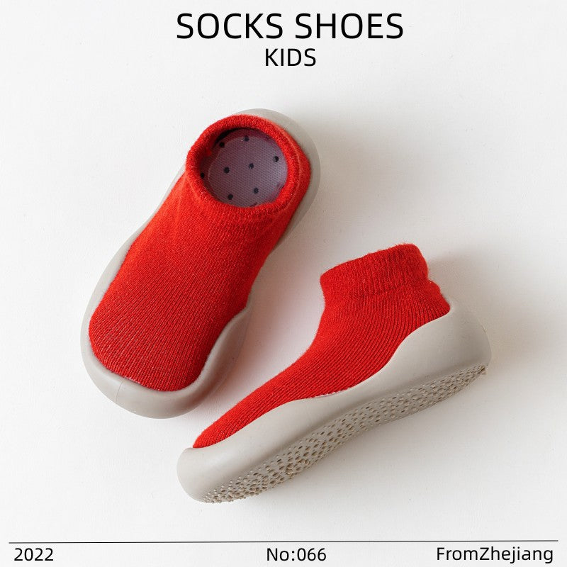 Baby toddler shoes spring and autumn new socks shoes young children children's shoes socks boys and girls floor socks baby socks shoes manufacturers batch