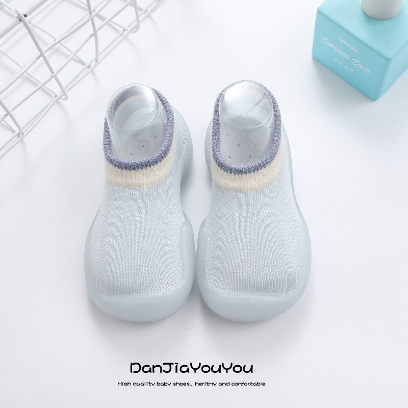 Baby learning shoes non-slip soft sole baby shoes breathable mesh socks shoes one-step boys and girls shoes spring and summer 1 year old