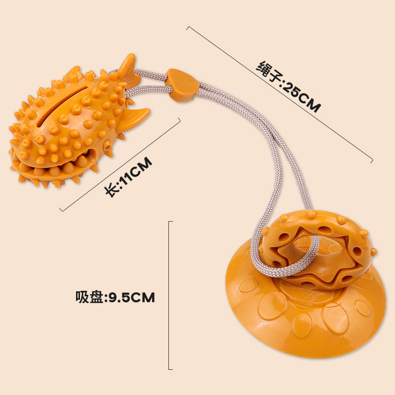 Pet dog toy suction cup food leakage tension resistance chewing teeth boring artifact large dog puppy toy wholesale
