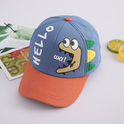 Children's hat spring and autumn thin cartoon duckbill cap boys and girls baseball cap sunshade baby sun protection hat cute