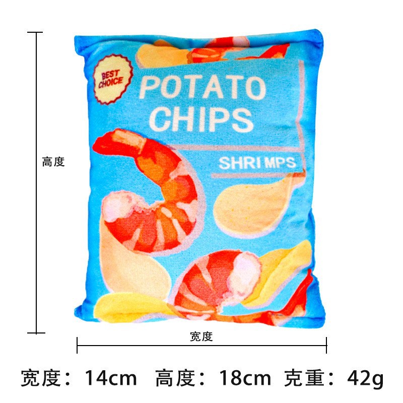 Plush Dog French Bulldog Bite-resistant Ball Rope Sounding Toy Fruit Cartoon Animal Cat Kitten Pet Supplies