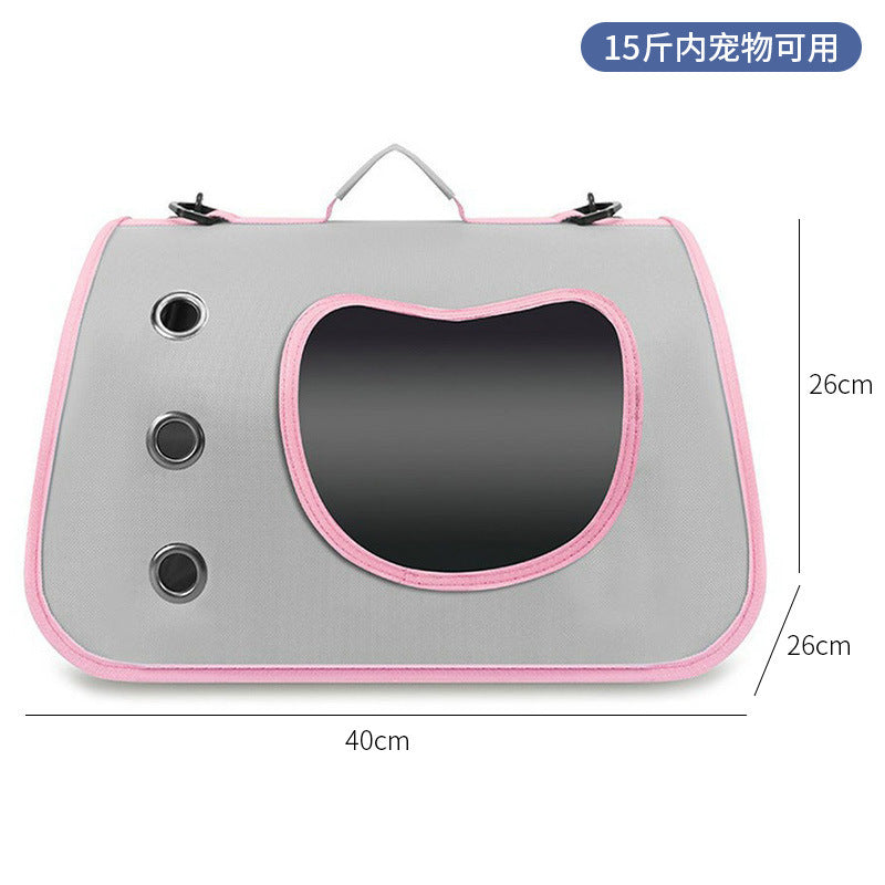 Wholesale cat bag convenient pet folding pet bag cat breathable space capsule single shoulder portable dog backpack