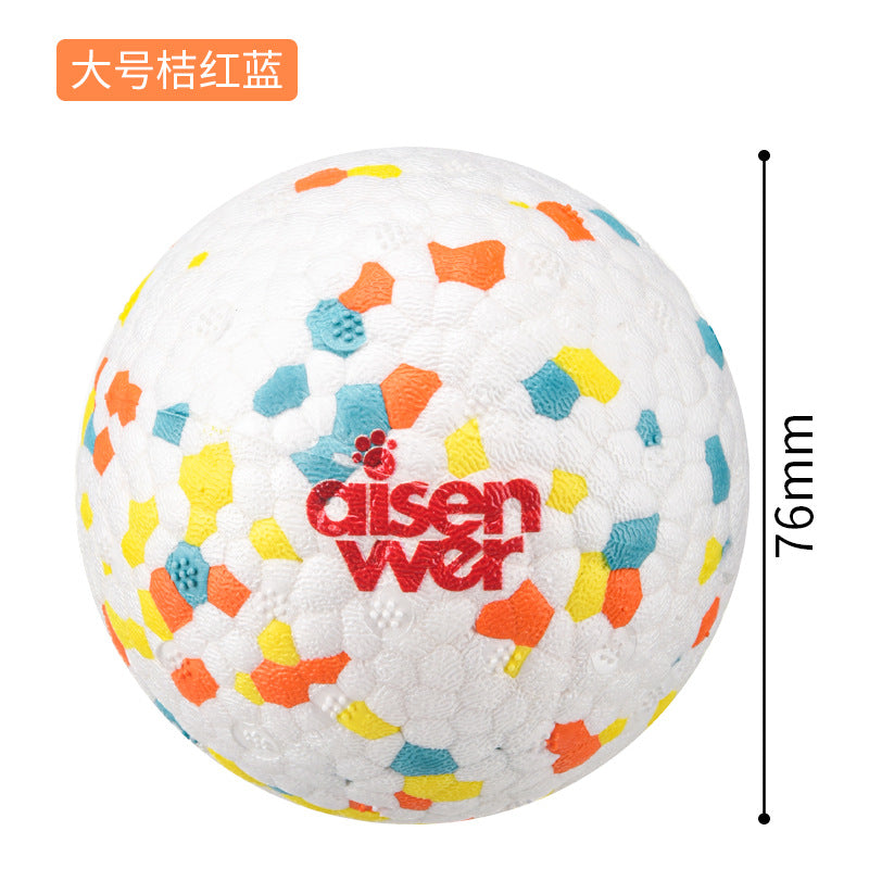 Eisenwell Explosive Ball High Elastic Lightweight Popcorn Ball Bite-resistant Teeth Grinding Pet Toy Dog Solid Toy Ball
