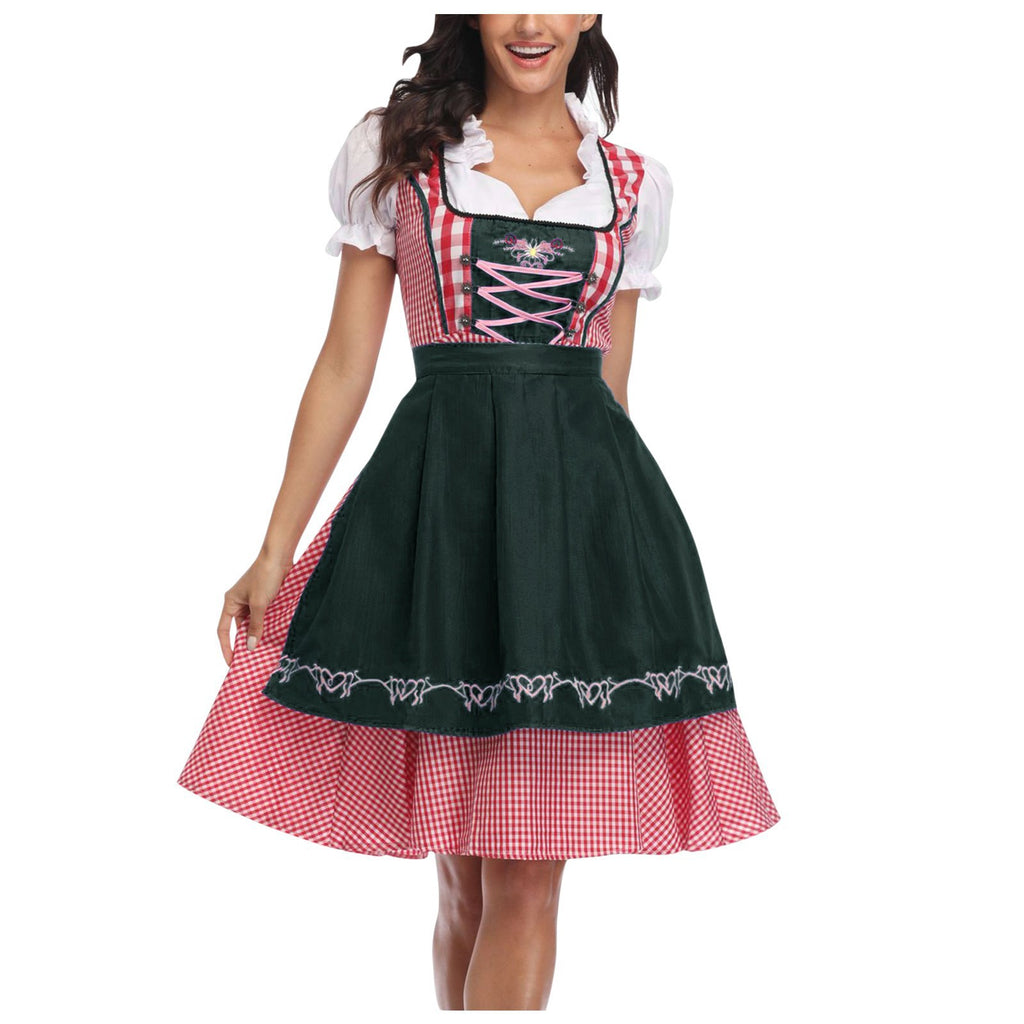 New German Munich Beer Wear Women's Halloween Oktoberfest Dress Shaping Stage Costume Maid Costume